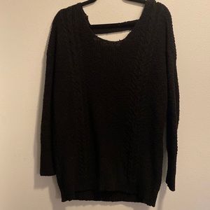 Sweater with braided back